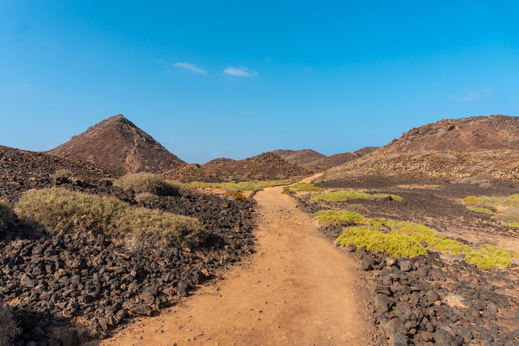 Ścieżki trekkingowe na Wyspie Lobos (Wyspy Kanaryjskie, Hiszpania)