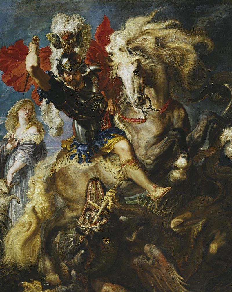 "Św. Jerzy walczący ze smokiem", Peter Paul Rubens