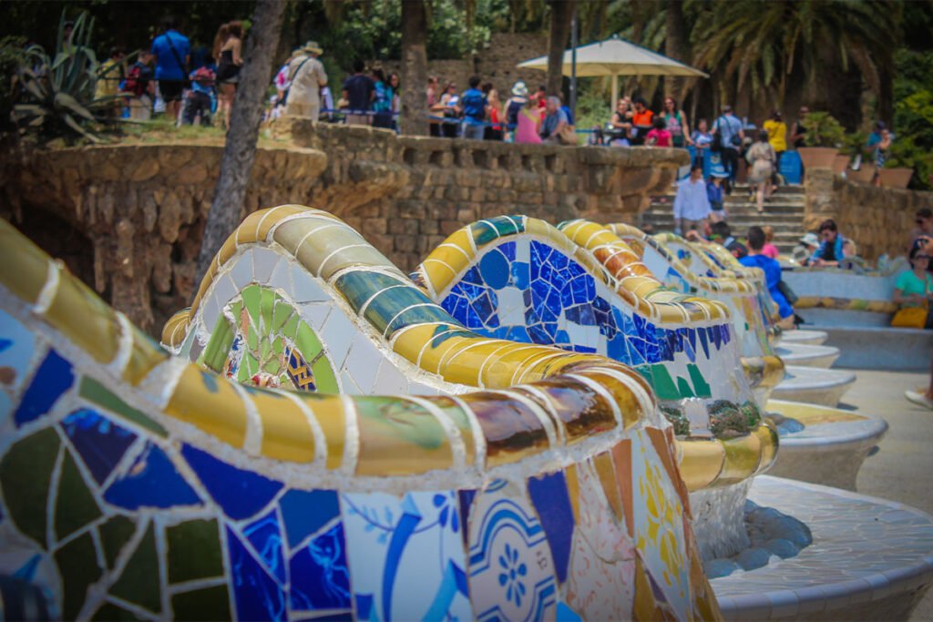 Najdłuższa ławka w Barcelonie, Park Güell