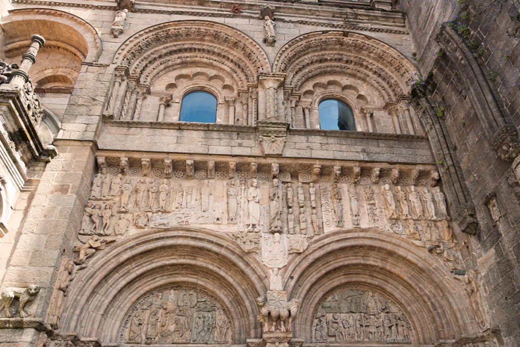 Fasada południowa Katedry w Santiago de Compostela