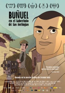 Plakat z filmu "Buñuel w labiryncie żółwi"