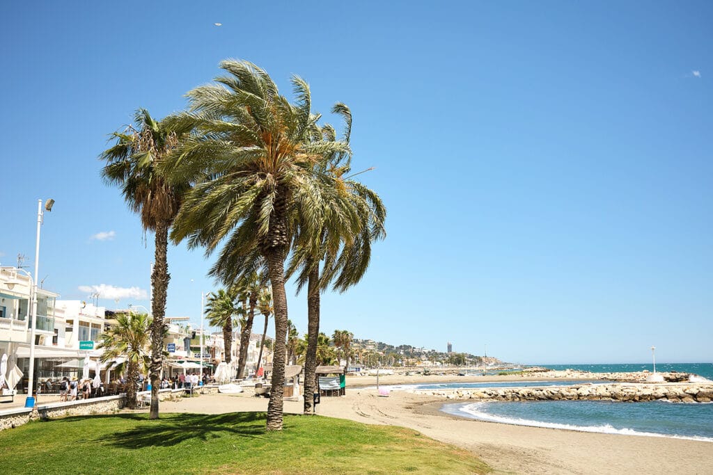 Plaża w dzielnicy Pedregalejo, Malaga