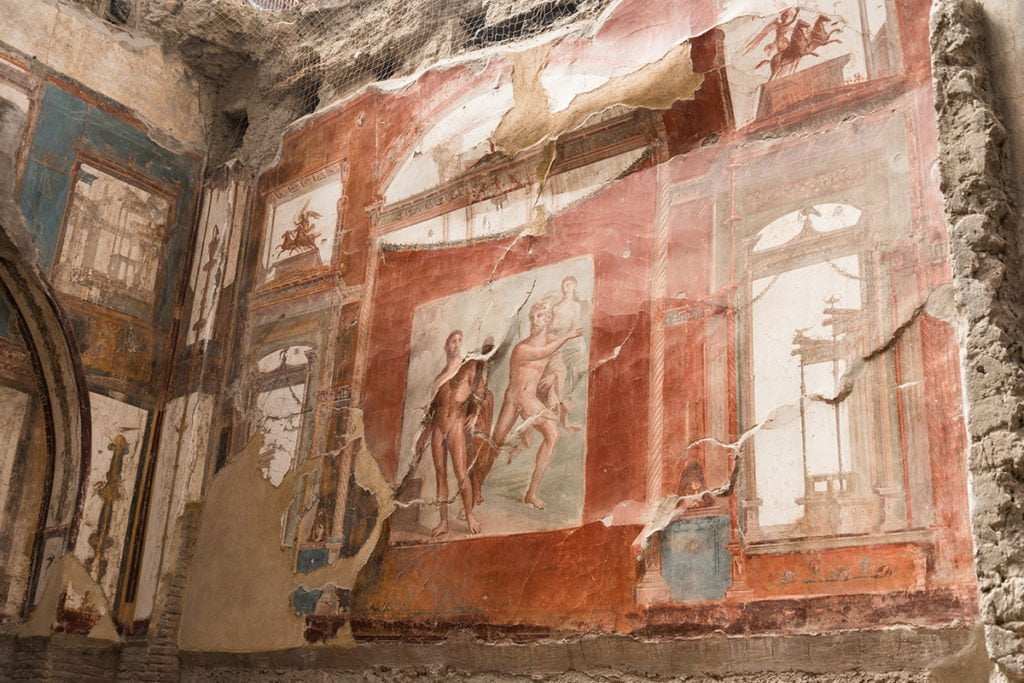 Malowidła ścienne w ruinach Herkulanum
