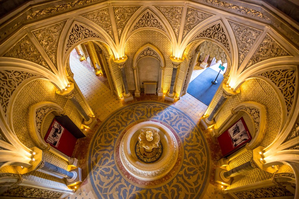 Wnętrze Pałacu Monserrate w Sintrze