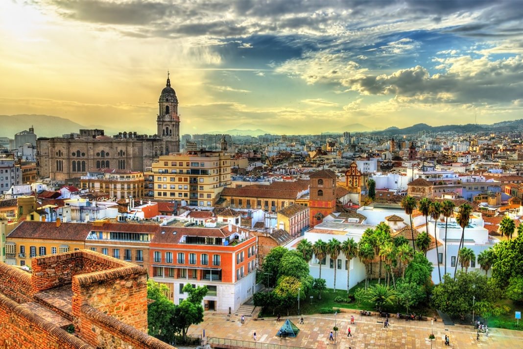 Miasto Malaga w Hiszpanii