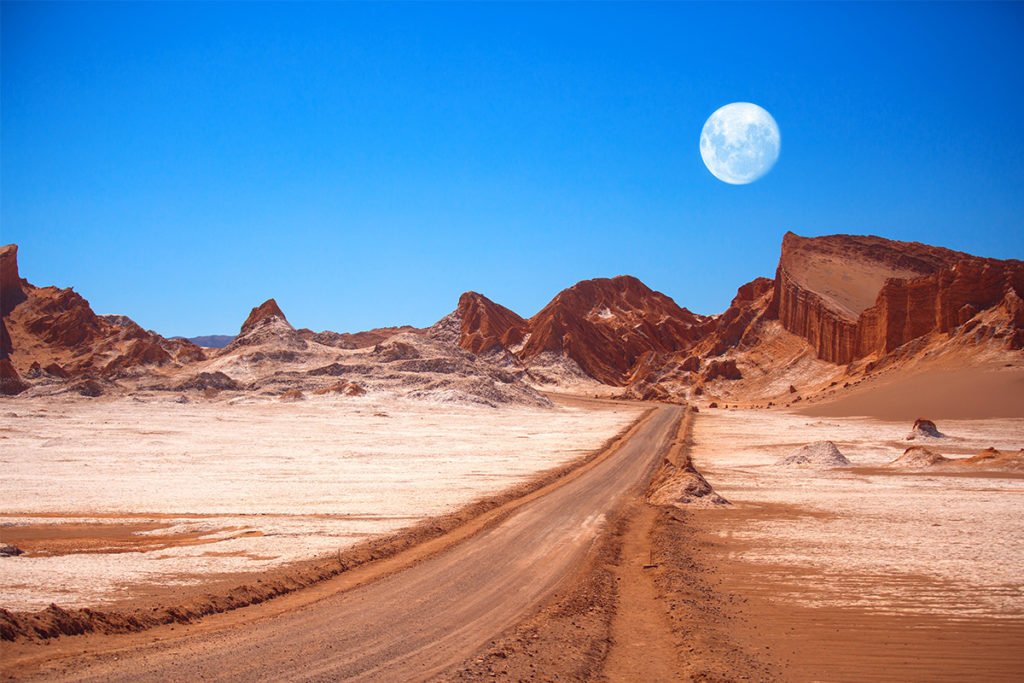 Valle de la Luna na pustyni Atacama