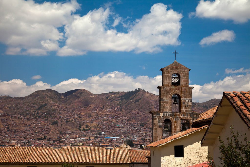 Widok na Cuzco z okolic kościoła San Blas