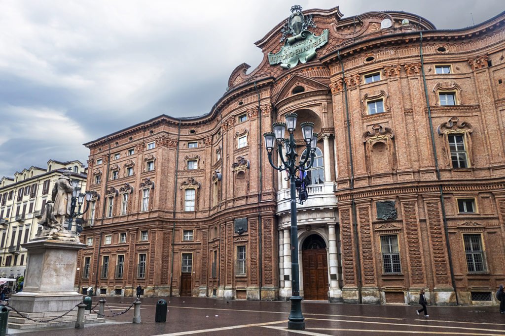 Palazzo Carignano reprezentuje miasto Turyn na Liście Światowego Dziedzictwa UNESCO