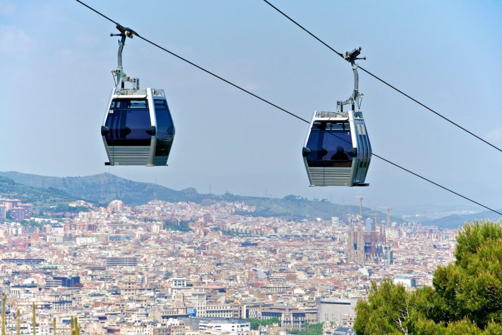 Wagoniki kolejki linowej Telefèric de Montjuïc