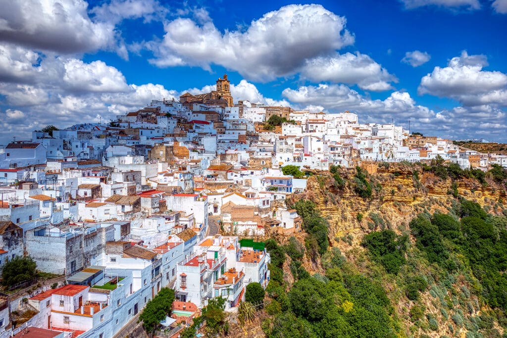 Panorama Arcos de la Frontera w Andaluzji