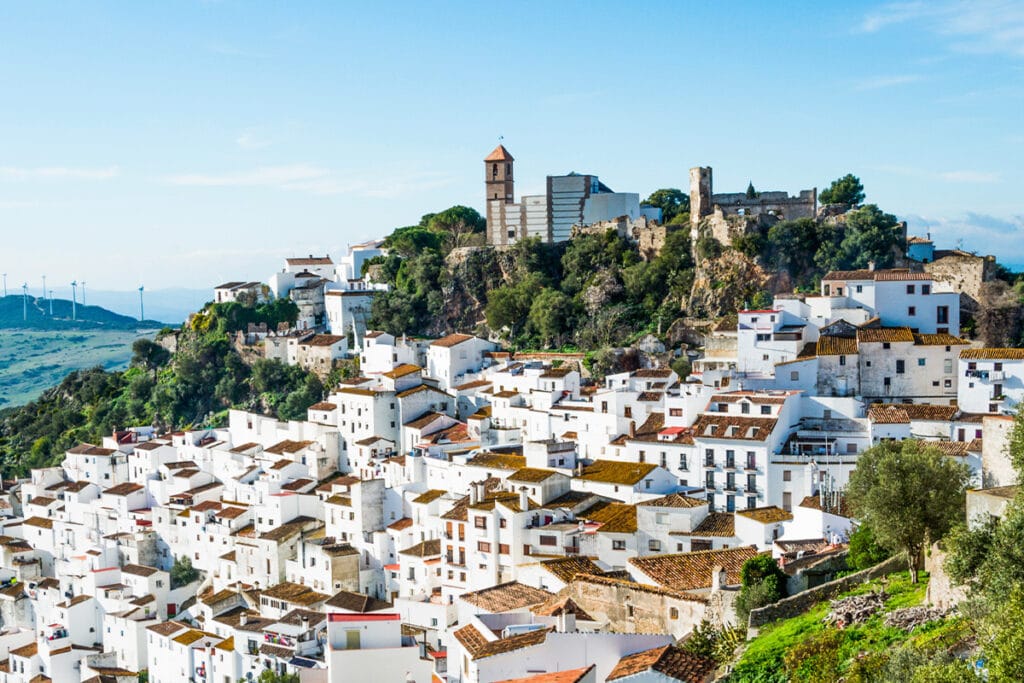 Białe domy w Casares, Andaluzja