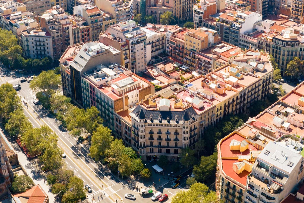 Dzielnica Eixample w Barcelonie