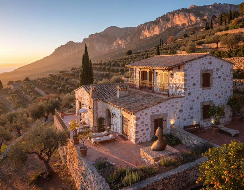 La Residencia to 5-gwiazdkowy hotel na Majorce. Zdjęcie wygenerowane przez AI.