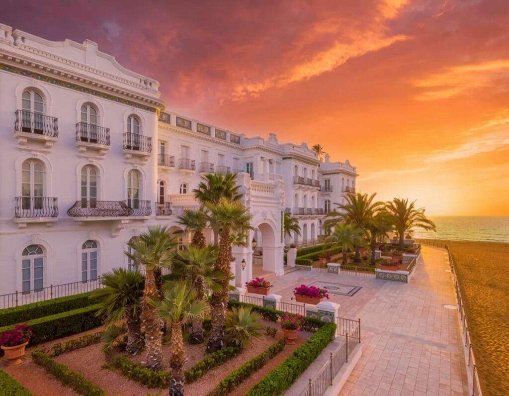 Las Arenas Balneario to luksusowy resort przy plaży. Zdjęcie wygenerowane przez AI.